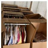 8 Wardrobe Boxes with Assorted Clothes