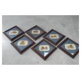 6pc MC antique cars wall hanging set