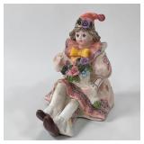 Schmid ceramic clown figure music box