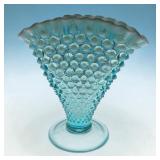 6' fenton hobnail fan vase