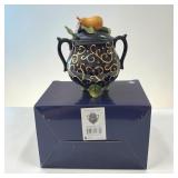 JM McCall blue sky Pair sugar bowl w/ spoon