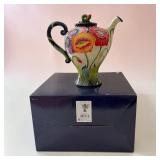 8' JM McCall blue sky poppy teapot