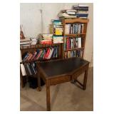 Bookshelves, Books, Desk