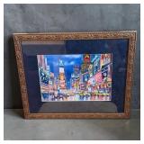 Signed Roustam Nour watercolor tiles square NY