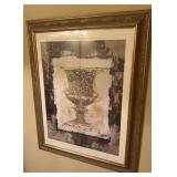 Framed Art in Small Bathroom 33 x 27