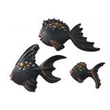 3pc MC rainbow fish wall hanging set