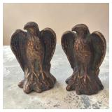 7' MC Brass eagle bookends