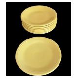 8 fiesta sunflower yellow salad plates