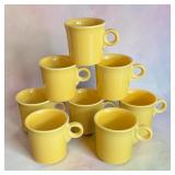 8 fiesta sunflower yellow coffee mugs