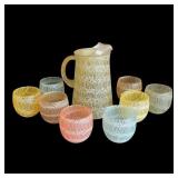 MC spaghetti pitcher w/ 8 tumblers set