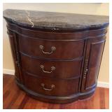 Marble Top Server Cabinet and Contents