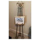 67' Easel and Signed Water Color
