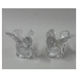 Vintage dove candle holders