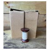 12 new antique style wood bobbins