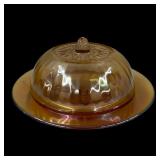 7' carnival glass candy dish