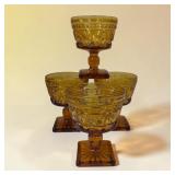 4 Indiana glass colony sherberts