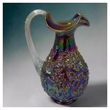7' fenton carnival glass pitcher