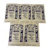 Five 1955 catalogue of E-Z magic tricks books