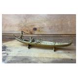 11' brass venetian gondola