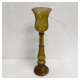 18' glass pedestal candle stand