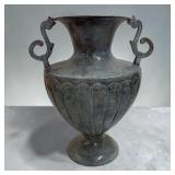 12' ornate metal dual handle urn