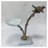 9' MC metal bird shell soap dish