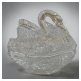 Crystal Swan ring dish