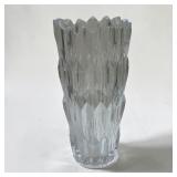 10' crystal tree bark cylinder vase
