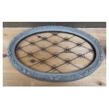 Oval wall decor ornate frame