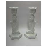 Westmoreland koi fish candlesticks