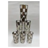 6 Mid century tumblers set