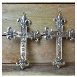 10' metal crosses