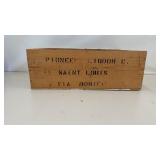 Pioneer liquor company wood crate