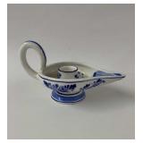 Delfts blue finger candle holder
