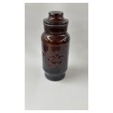 Amber glass jar