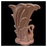 1940s McCoy pottery pink pastel vase