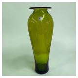 16' blenko glass cylinder vase