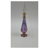 Amethyst crystal perfume bottle