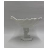 Westmoreland glass koi fish compote