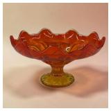 7' Viking glass Aberina compote