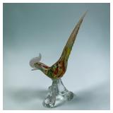 14' art glass rooster statue
