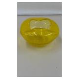 Blenko Bubble trapped yellow