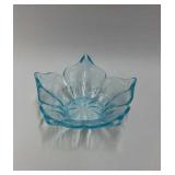 Blue water lily candy dish