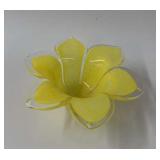 Glass tulip dish