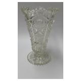Pressed glass 6' vase
