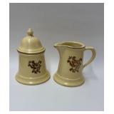 Pfaltzgraff Village stoneware creamer & sugar