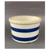 6' Blue Band Butter Crock