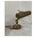 Adjustable Brass Bankers Desk Lamp