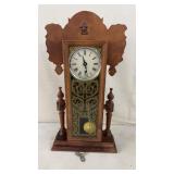 Antique Par Aro Mantle Clock with Key 27'