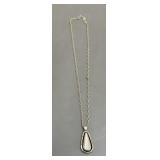 JD sterling necklace